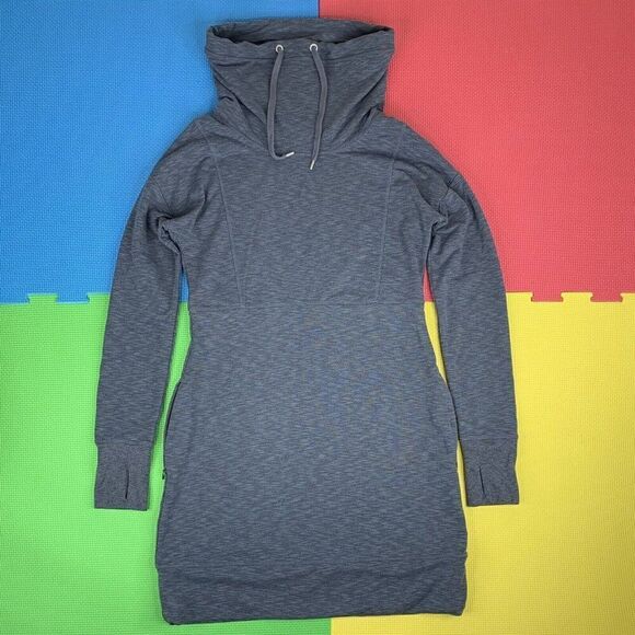 Athleta Gym To Street Sport It Cowl Neck Sweater Tunic Dress Size Small 591468 - Picture 1 of 9